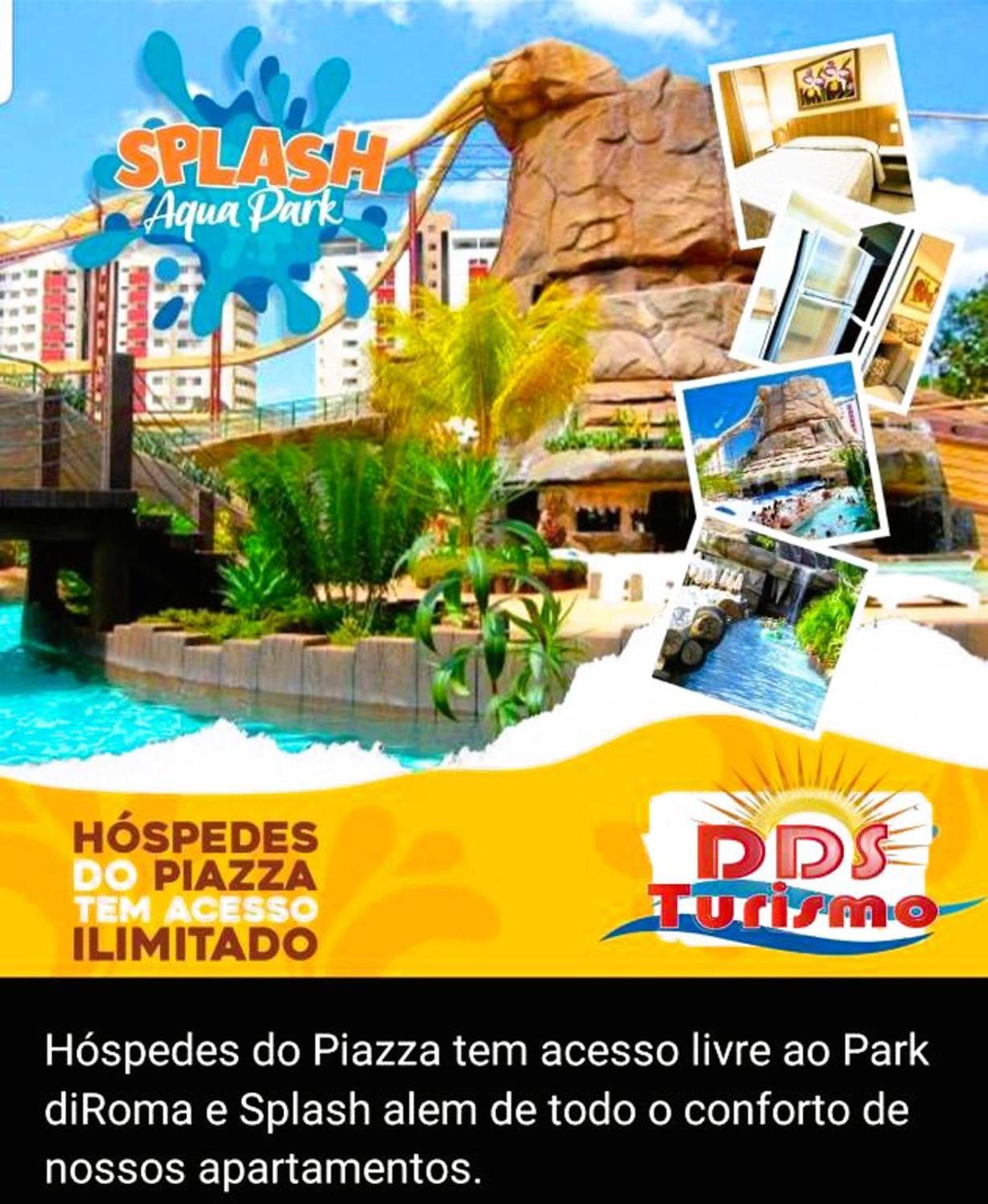 Piazza Diroma - Cortesia Park Diroma, Splash E Slide Caldas Novas Kültér fotó